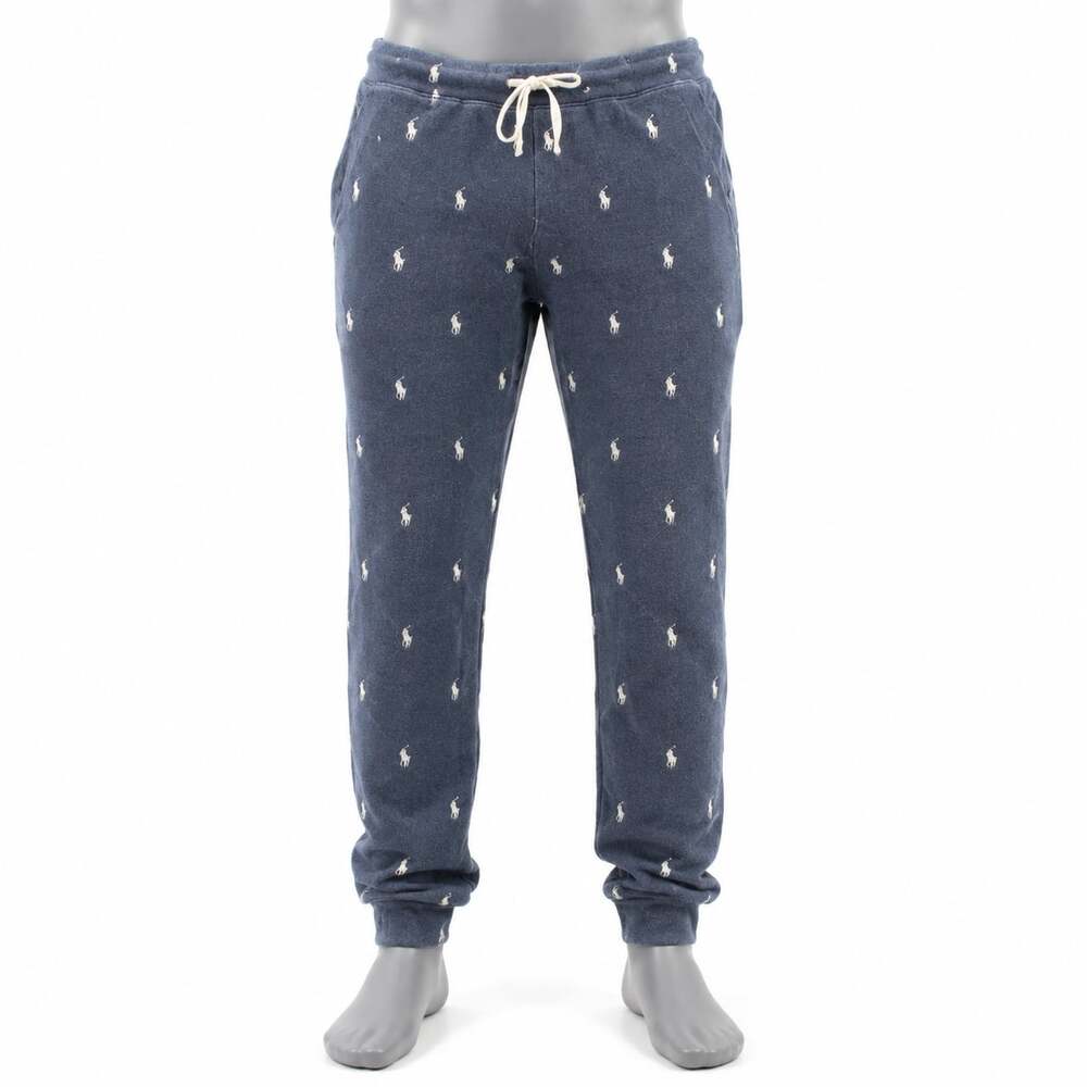 Lauren by Ralph Lauren All Over Pony Print Sleep Jogger Pants Navy